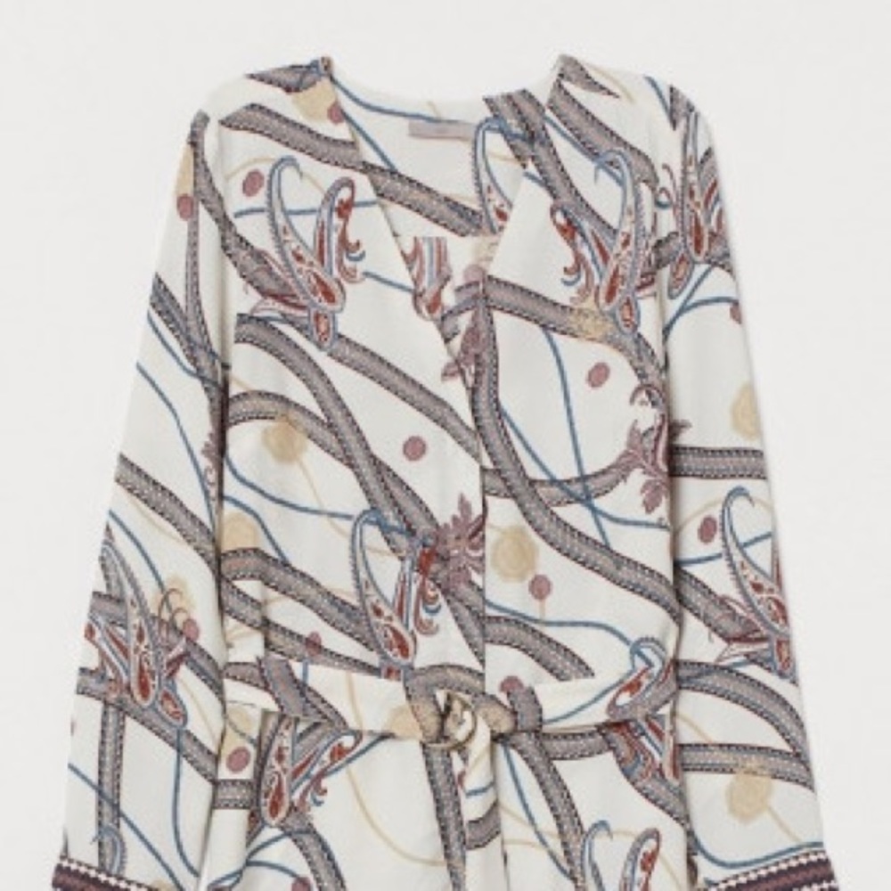 H&M Midi Dress with Matching Belt